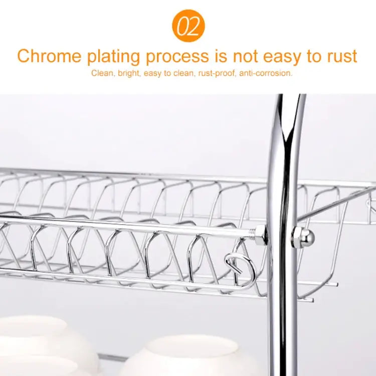 Multi-function Kitchen Stainless Steel Double Diskes Rack Hanging Knife Chopping Block Holder Knife Chopping Block
