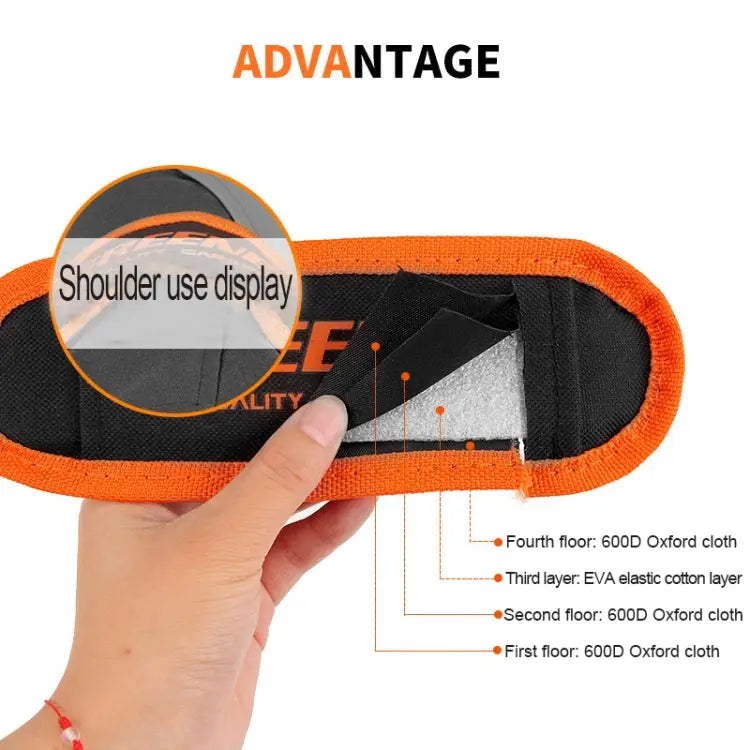 Multi-function Oxford Cloth Electrician Belt Pouch Maintenance Tools Handbag Shoulder Bag Convenient Tool Bag Size: 19