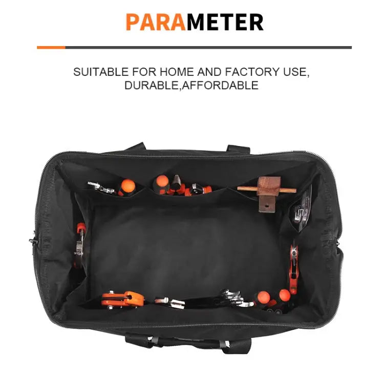 Multi-function Oxford Cloth Electrician Belt Pouch Maintenance Tools Handbag Shoulder Bag Convenient Tool Bag Size: 19