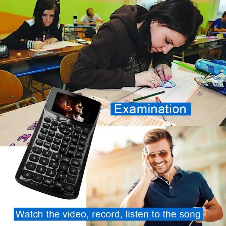 Multi-function Portable 2.4 inch Display Screen Scientific Calculator Support Sound Recording / Radio / Music & Video