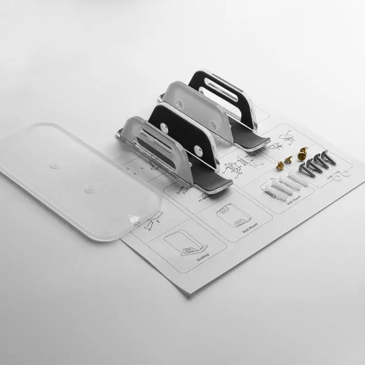 Multi-Function Tablet Bracket Router Desktop Wall Storage Bracket For Mac Mini Tablet Bracket (Transparent) - Tablet
