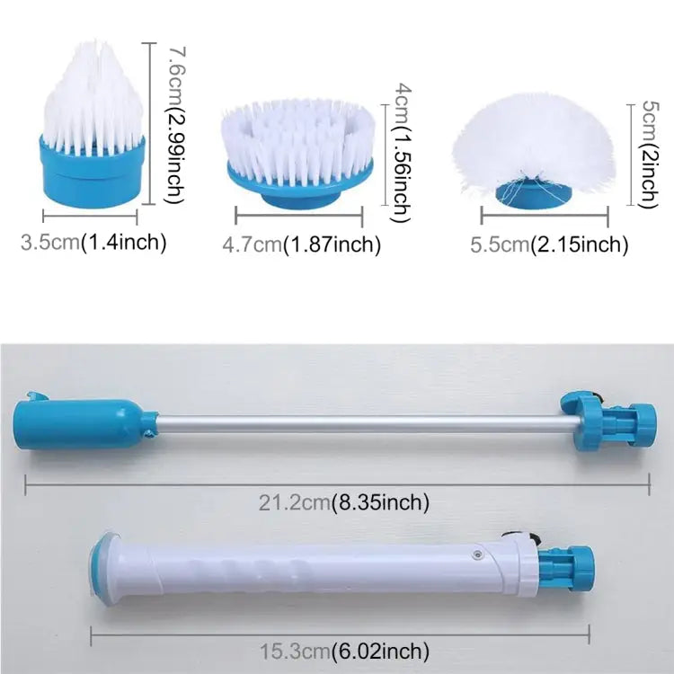 Multi-function Tub and Tile Scrubber Cordless Power Spin Scrubber Power Cleaning Brush Set for Bathroom Floor Wall AU