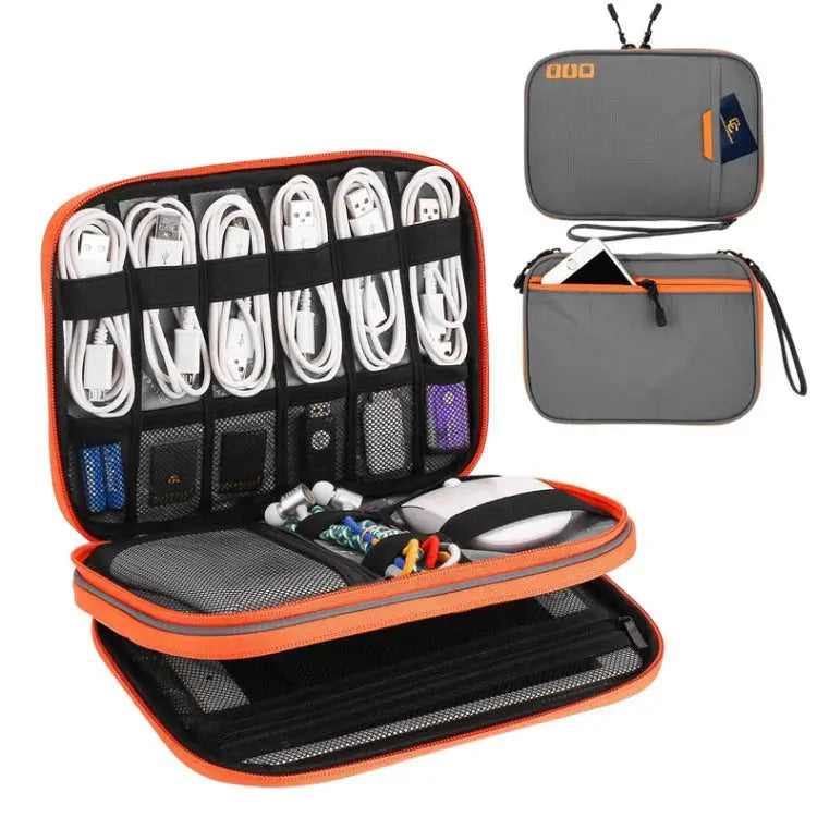 Multi-functional Headphone Charger Data Cable Storage Bag Portable Power Pack Size:M 25 x 18 x 5cm 25 x 18 x 5cm