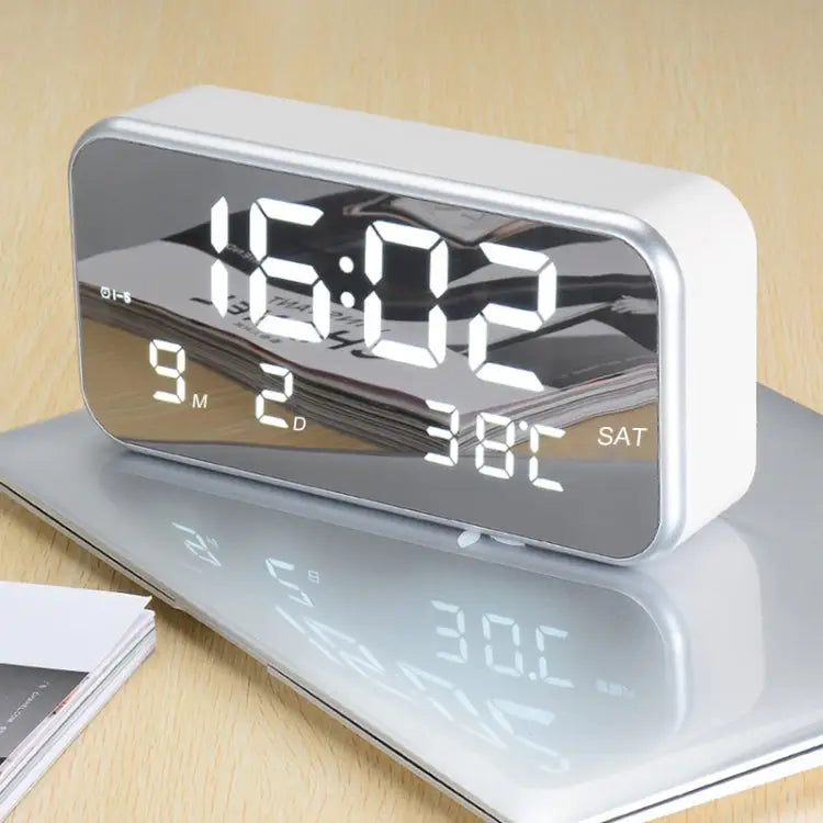 Multi-functional Large Screen LED Digital Music Alarm Clock with Time / Week / Temperature / Calendar Display & Remote