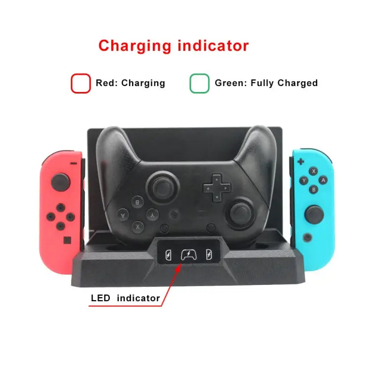 Multifunctional Game Console Handle Charging Base Storage Bracket For Nintendo Switch S053 - S053