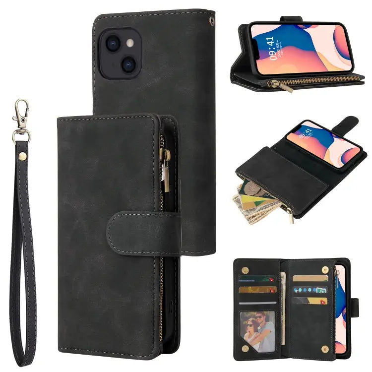 Multifunctional Phone Leather Case with Card Slot For iPhone 14 For iPhone 14 Plus For iPhone 14 Pro For iPhone 14 Pro