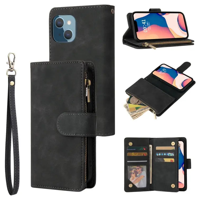 Multifunctional Phone Leather Case with Card Slot For iPhone 14 For iPhone 14 Plus For iPhone 14 Pro For iPhone 14 Pro