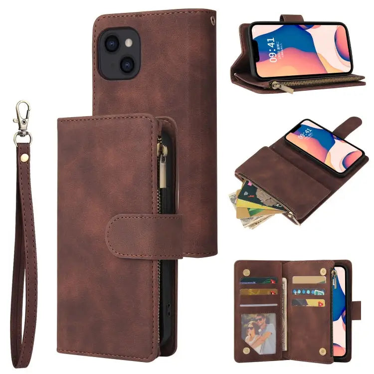 Multifunctional Phone Leather Case with Card Slot For iPhone 14 For iPhone 14 Plus For iPhone 14 Pro For iPhone 14 Pro