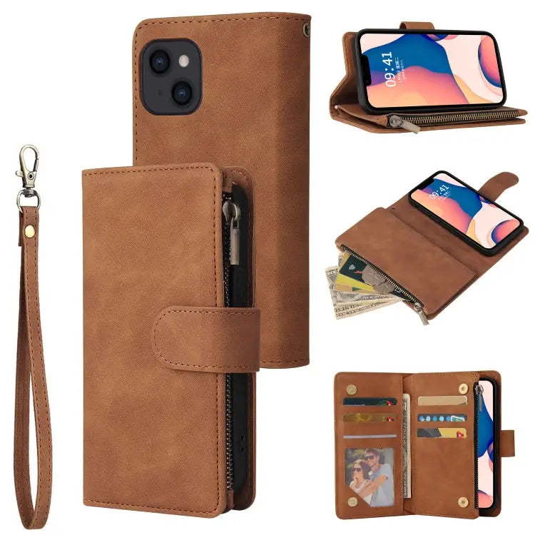 Multifunctional Phone Leather Case with Card Slot For iPhone 14 For iPhone 14 Plus For iPhone 14 Pro For iPhone 14 Pro