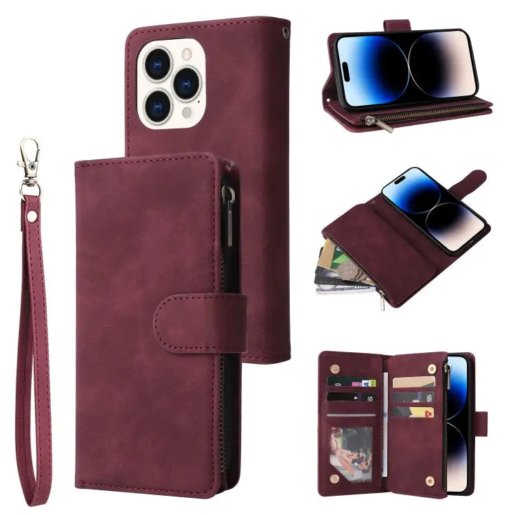 Multifunctional Phone Leather Case with Card Slot For iPhone 14 For iPhone 14 Plus For iPhone 14 Pro For iPhone 14 Pro