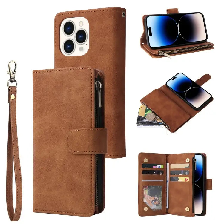 Multifunctional Phone Leather Case with Card Slot For iPhone 14 For iPhone 14 Plus For iPhone 14 Pro For iPhone 14 Pro