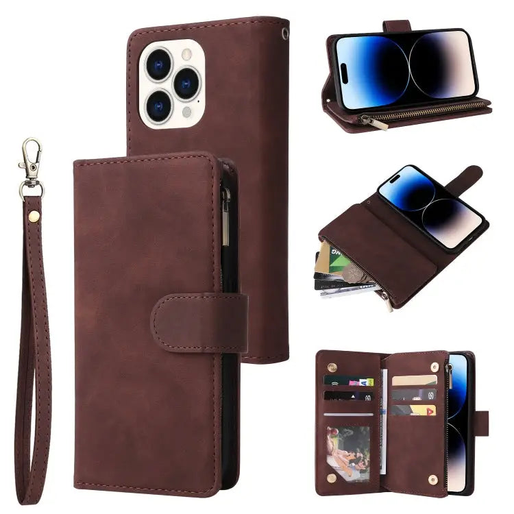 Multifunctional Phone Leather Case with Card Slot For iPhone 14 For iPhone 14 Plus For iPhone 14 Pro For iPhone 14 Pro