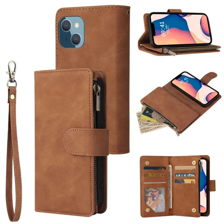 Multifunctional Phone Leather Case with Card Slot For iPhone 14 For iPhone 14 Plus For iPhone 14 Pro For iPhone 14 Pro