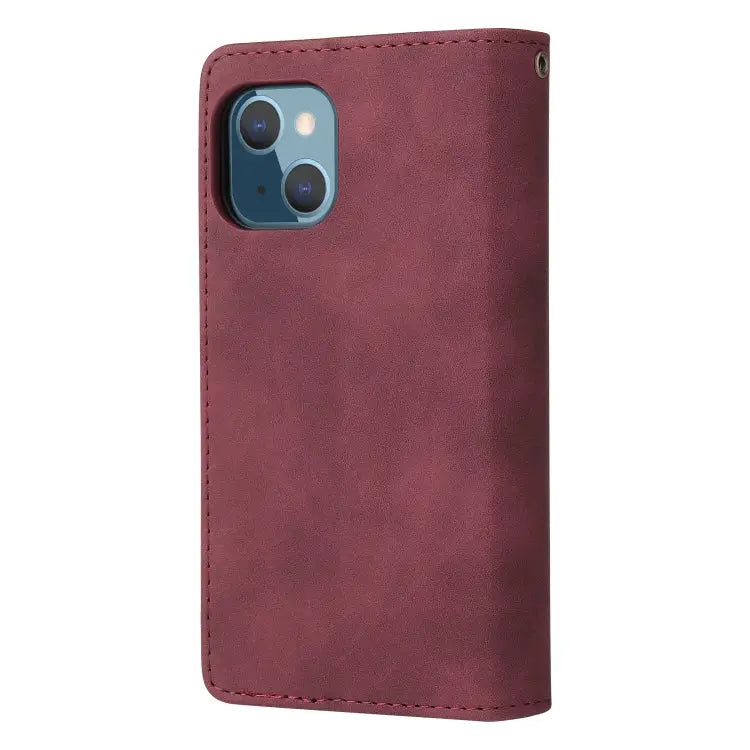 Multifunctional Phone Leather Case with Card Slot & Holder & Zipper Wallet & Photo Frame For iPhone 13 mini For iPhone