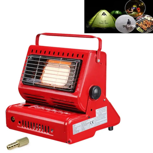 Multifunctional Portable Outdoor Camping Trip Gas Heater Gas Stove Burner Powered by Dual Gas Tank (Not Included)