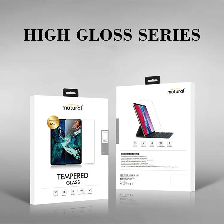 Mutural 9H HD Anti-fingerprint Tempered Glass Film For iPad 10.2 2019 For iPad Pro 10.5 2019/2017 & Air (2019) For iPad