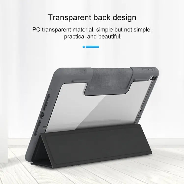 Mutural Horizontal Flip PC + TPU + PU Leather Case with Holder & Pen Slot For iPad 10.2 For iPad 9.7 For iPad Pro 10.5