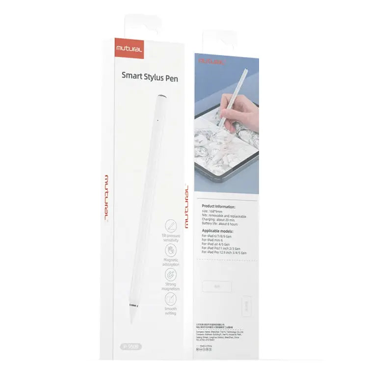 Mutural P-950B Tilt Pressure Sensor Capacitive Stylus Pen with Palm Rejection for iPad 2018 or Later 950B - 950B