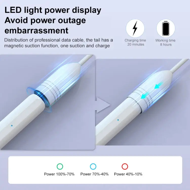Mutural P-950B Tilt Pressure Sensor Capacitive Stylus Pen with Palm Rejection for iPad 2018 or Later 950B - 950B