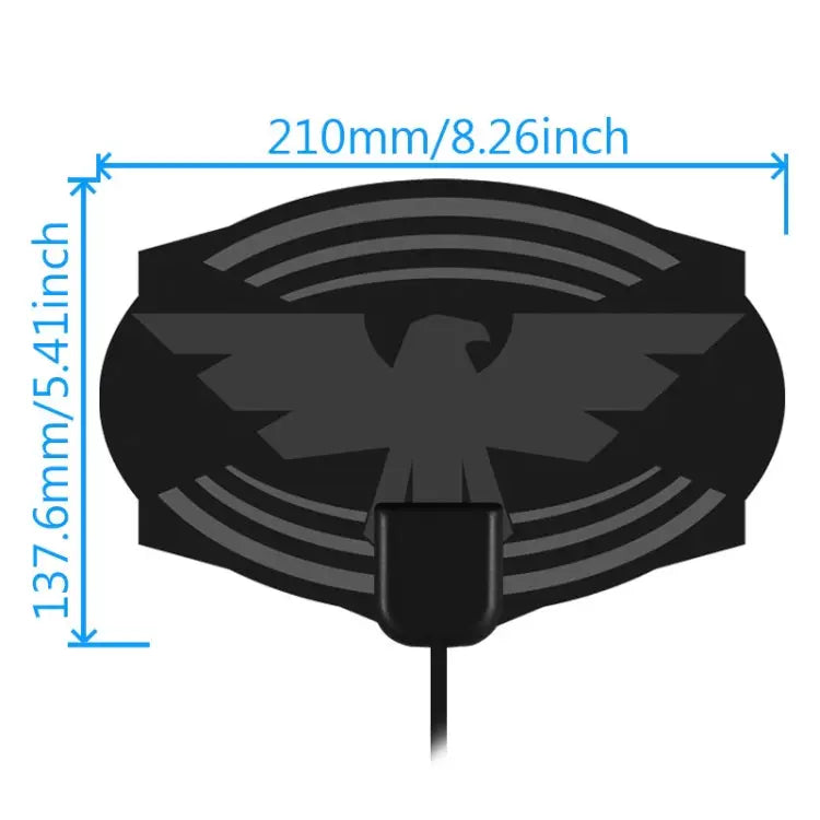 MYC-HDTV049 25dB 4K HDTV Antenna Reception Range: 150 Miles - MYC-HDTV049