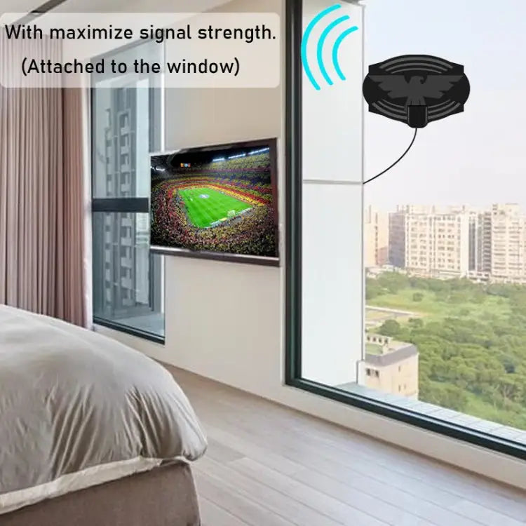 MYC-HDTV049 25dB 4K HDTV Antenna Reception Range: 150 Miles - MYC-HDTV049