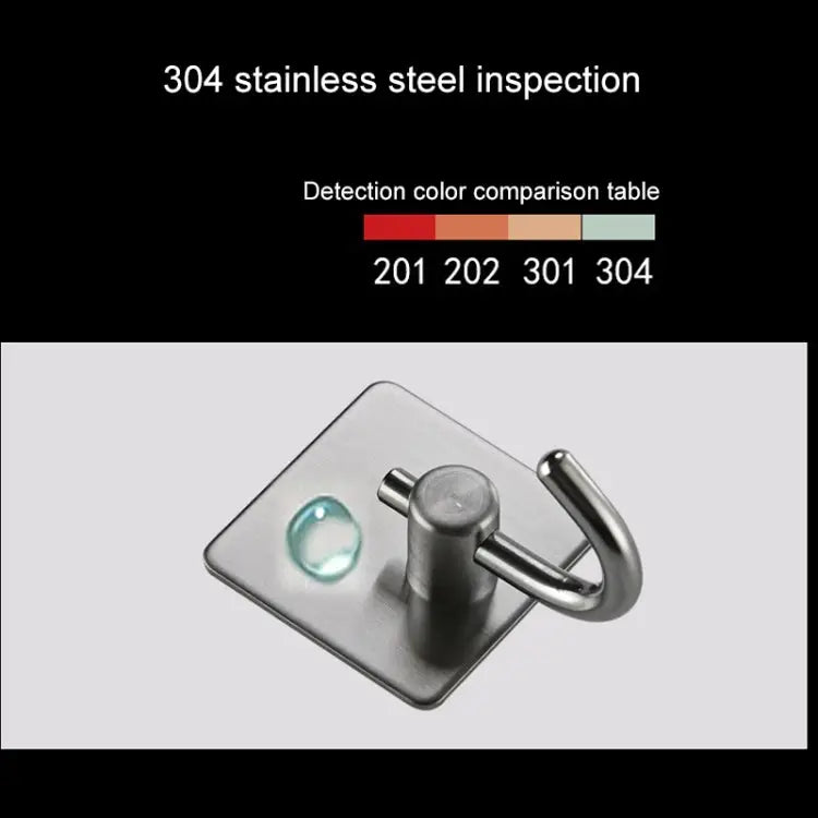 MYD-1038 304 Stainless Steel Sticky Hook Kitchen Bathroom Multi-functional Hole Free Wall Mount Holder MYD-1038