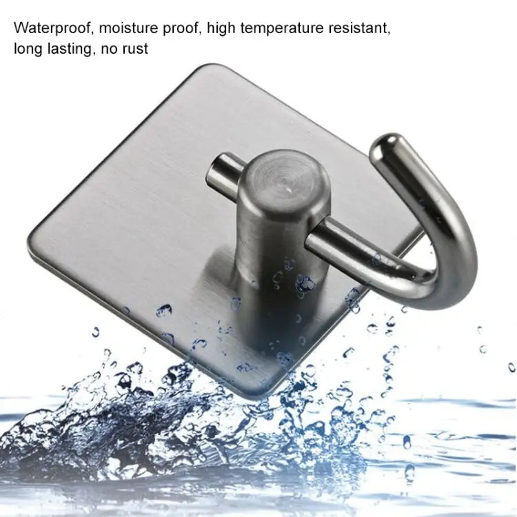 MYD-1038 304 Stainless Steel Sticky Hook Kitchen Bathroom Multi-functional Hole Free Wall Mount Holder MYD-1038