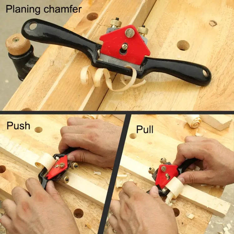MYTEC 9 Inch Adjustable Hand Push Home Woodworking Hand Planer Hand Planer - Hand Planer
