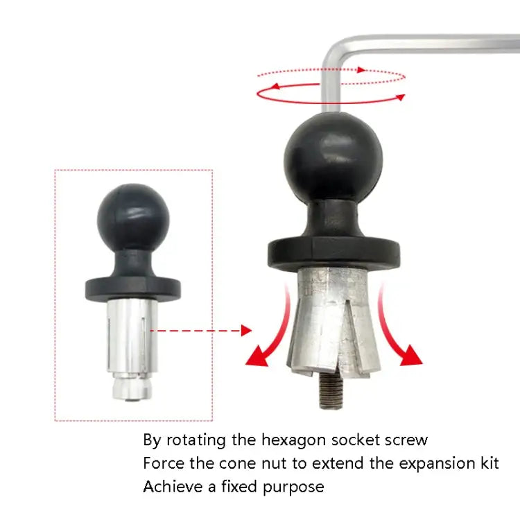 N-P090 Hollow Ball Head Loading Mobile Phone Bracket Handlebar Holder N-P090 - N-P090