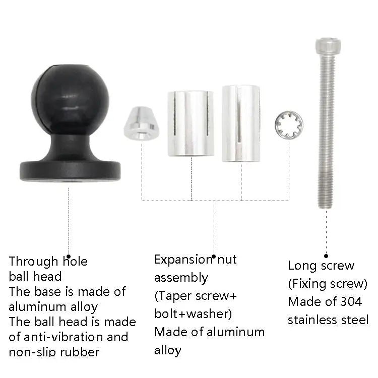 N-P090 Hollow Ball Head Loading Mobile Phone Bracket Handlebar Holder N-P090 - N-P090