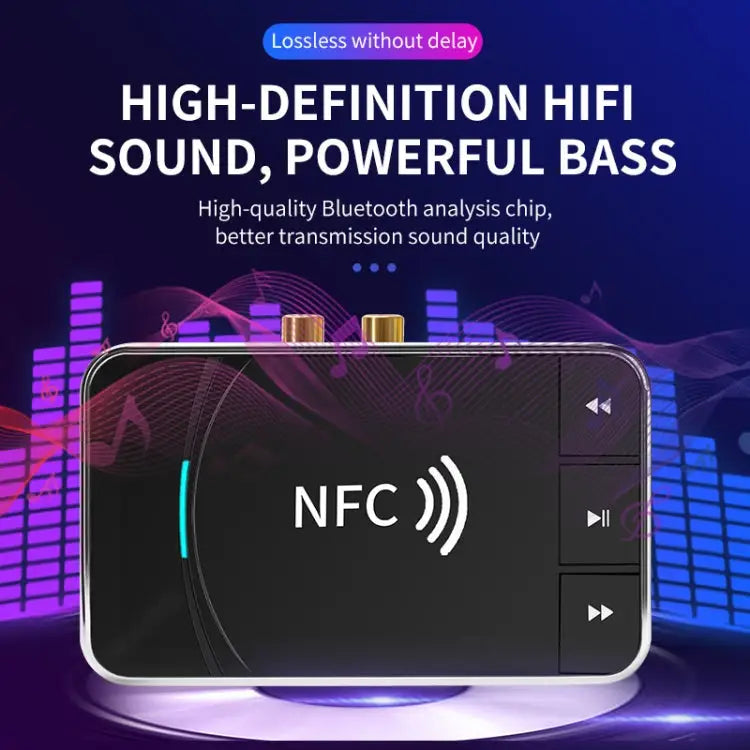 N100 NFC Desktop Bluetooth 5.0 Receiver & Transmitter Car Bluetooth Speaker Audio Adapter N100 - N100