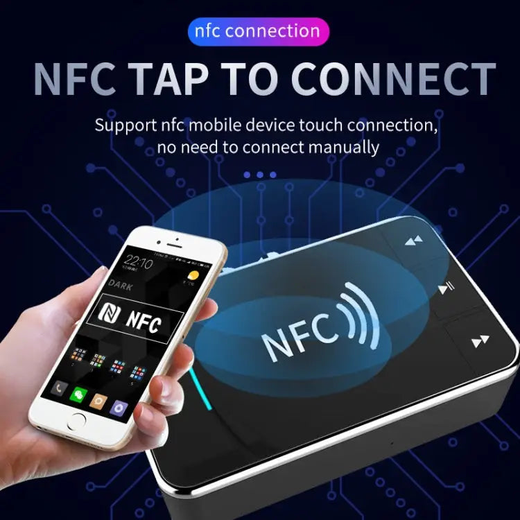 N100 NFC Desktop Bluetooth 5.0 Receiver & Transmitter Car Bluetooth Speaker Audio Adapter N100 - N100