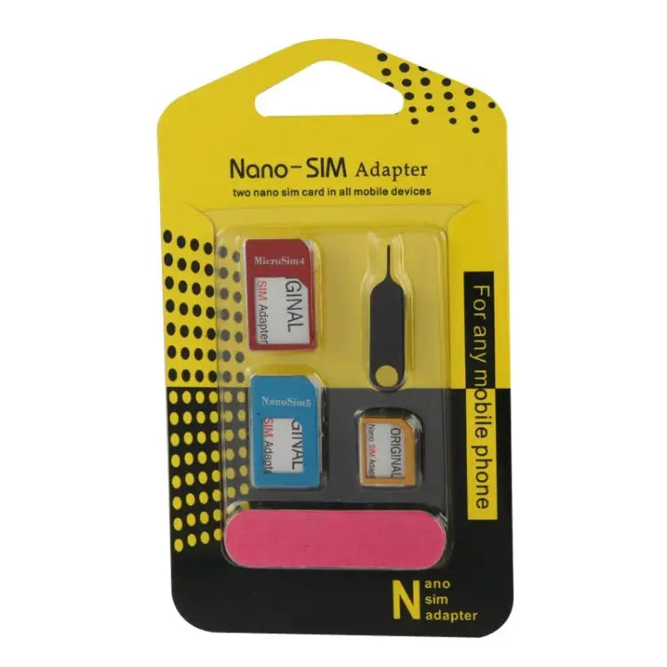 Nano SIM to Micro SIM Card Adapter + Nano SIM to Standard SIM Card Adapter + Micro SIM to Standard SIM Card Adapter