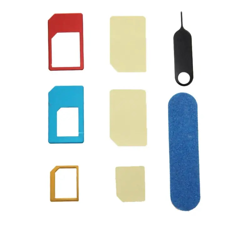Nano SIM to Micro SIM Card Adapter + Nano SIM to Standard SIM Card Adapter + Micro SIM to Standard SIM Card Adapter