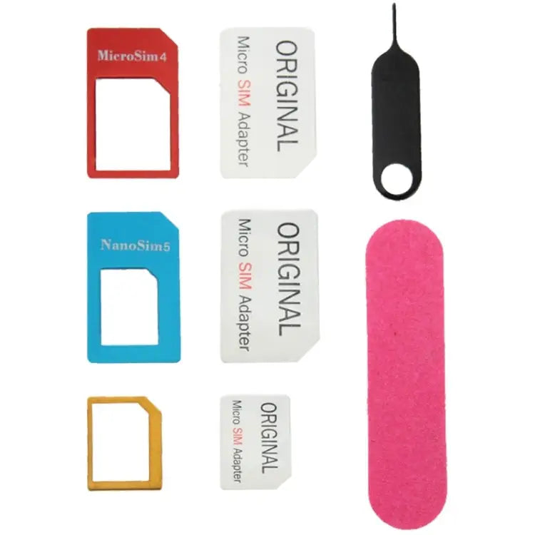 Nano SIM to Micro SIM Card Adapter + Nano SIM to Standard SIM Card Adapter + Micro SIM to Standard SIM Card Adapter