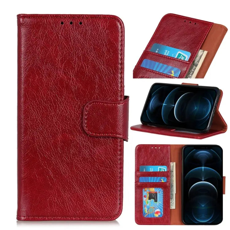 Napa Texture Horizontal Flip Leather Case with Holder & Card Slot & Wallet For Alcatel 1SE 2020 For HTC Desire 20 Pro