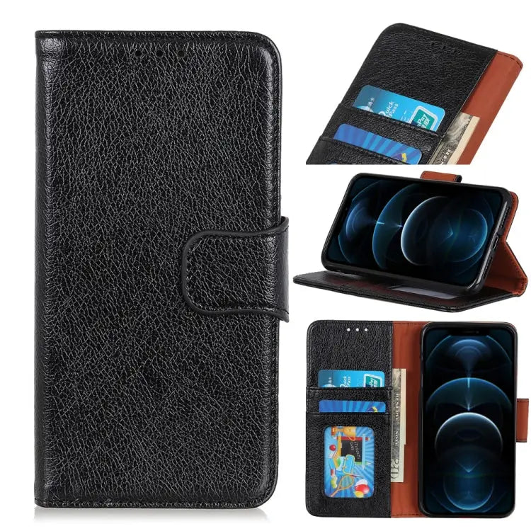 Napa Texture Horizontal Flip Leather Case with Holder & Card Slot & Wallet For Alcatel 1SE 2020 For HTC Desire 20 Pro