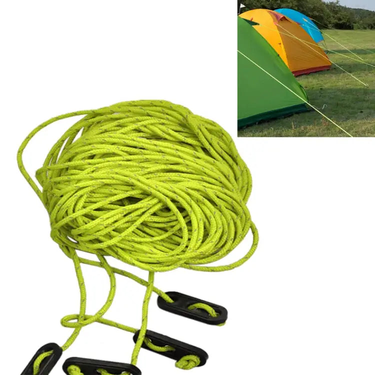 Naturehike NH15A001-G Outdoor Camping 4*4 Tent Awning Reflective Rope Runners Guy Line Cord Paracord Random Color