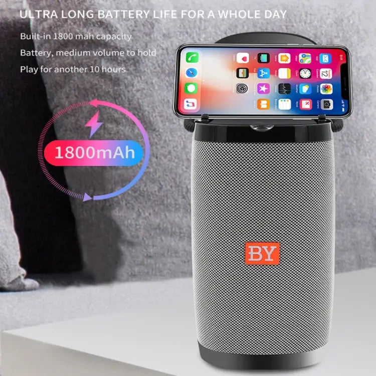 NBY 6650 Portable Multi-function Bluetooth Speaker 3D Surround Stereo Sound Support Wireless Charging - Apple