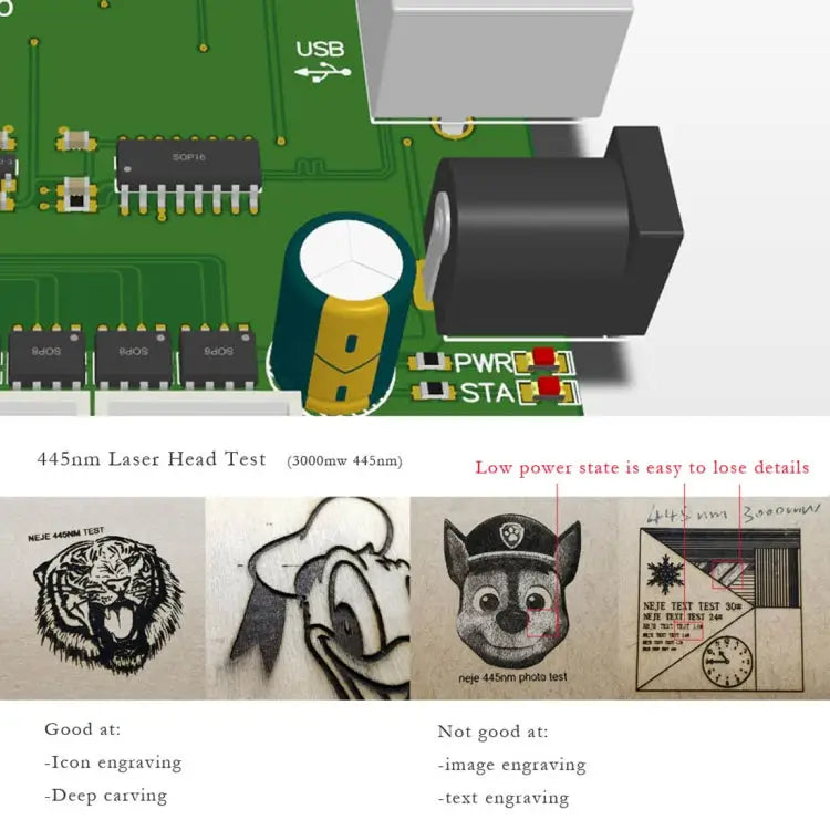 NEJE KZ 3000mW Bluetooth DIY USB Laser Engraver Carving Machine