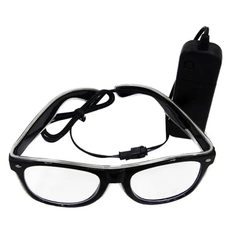 New Style LED Multi-color Fluorescent Glow Glasses EL Flashing Glasses Sound Control Type Random Color Delivery Glow