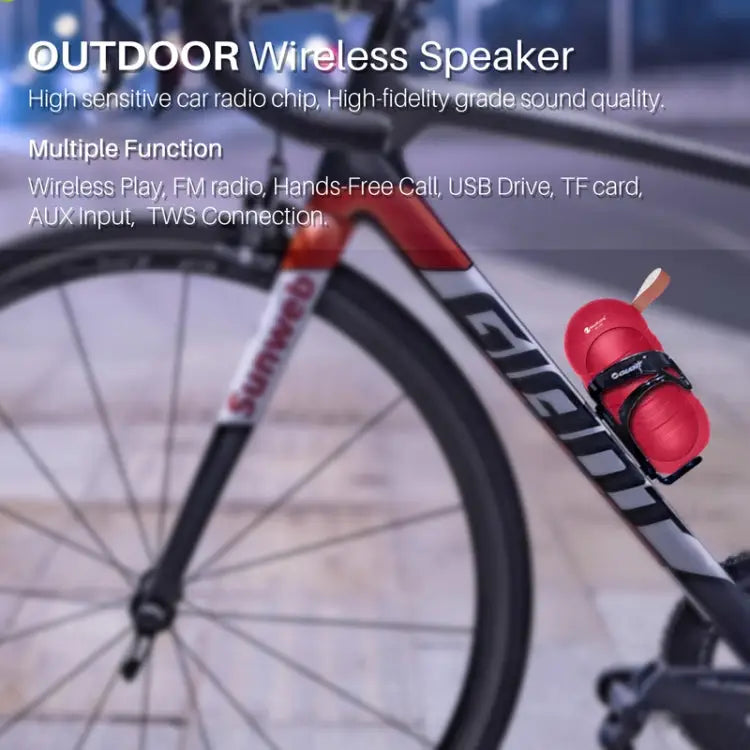 NewRixing NR106 Mini Portable Wireless Bluetooth Speaker Stereo Subwoofer Built-in Microphone Support Hands-free