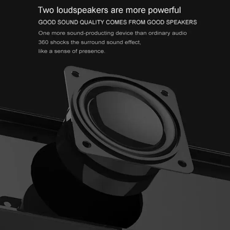 Newrixing NR5017 LED Bluetooth Portable Speaker TWS Connection Loudspeaker Sound System 10W Stereo Surround Speaker