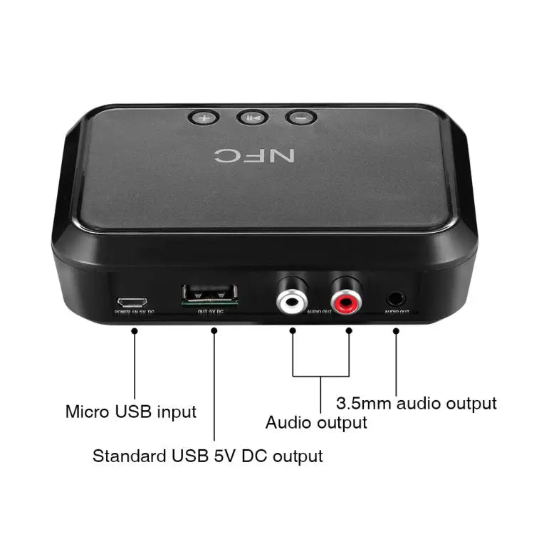 NFC Desktop Bluetooth Music Receiver 4.1 Bluetooth Adapter USB Drive Reads Bluetooth Speaker B10 - B10 - Apple