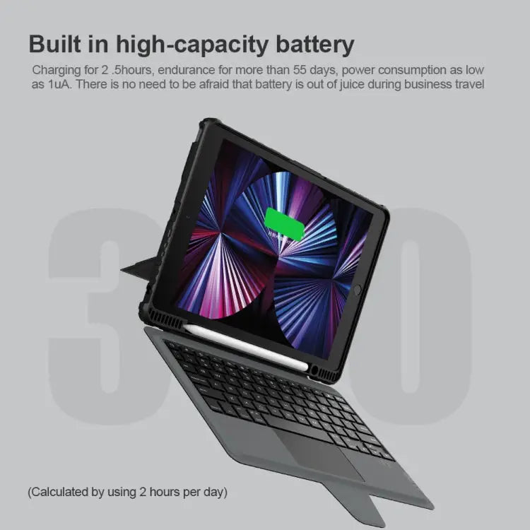 Nillkin Bumper Combo Keyboard Case For iPad 10.2 2019/2020/2021 - For iPad 10.2 2019/2020/2021 - Apple Accessories
