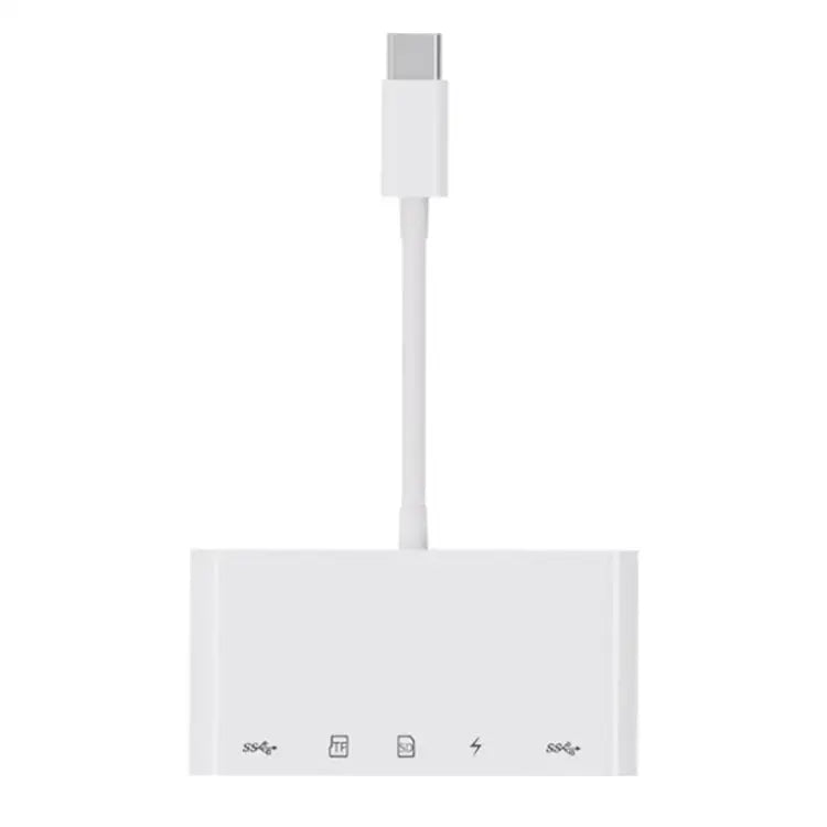 NK-1032TC 5 in 1 USB-C Male to SD / TF / 2xUSB / Type-C Female Adapter NK1032TC - NK1032TC