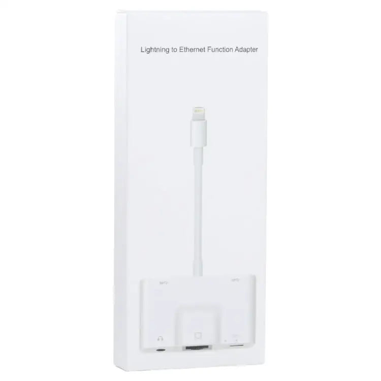 NK-1033 5 in 1 8 Pin Male to Dual USB + 3.5mm AUX + Ethernet + 8 Pin Power Female Adapter NK-1033 - NK-1033