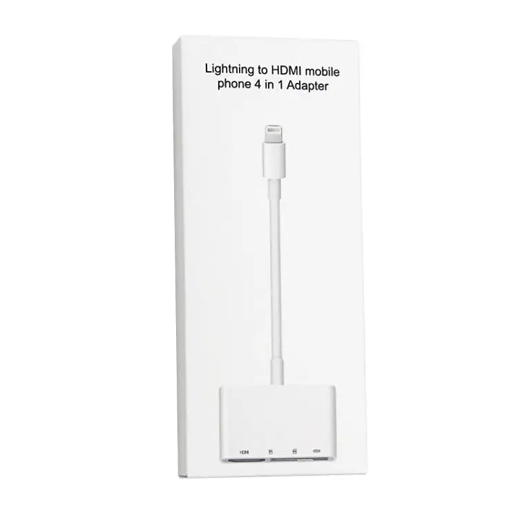 NK-103C 4 In 1 8 Pin to HDMI Multi-function Mobile Phone Converter Adapter - NK-103C