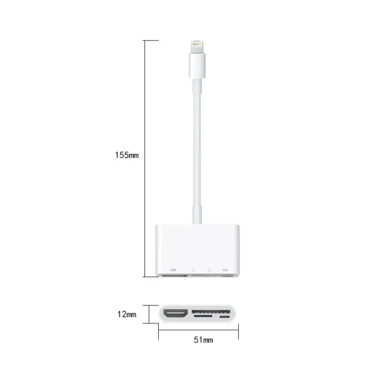 NK-103C 4 In 1 8 Pin to HDMI Multi-function Mobile Phone Converter Adapter - NK-103C