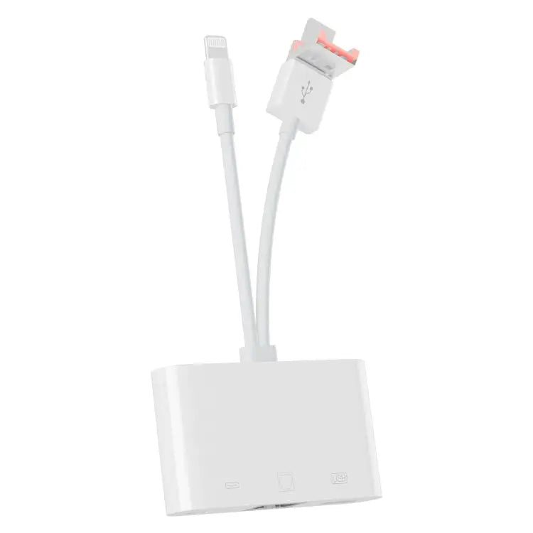 NK-107TL Pro USB-C / Type-C 8 Pin USB to 8 Pin USB RJ45 Multi-function Adapter NK-107TL Pro - NK-107TL Pro - Apple